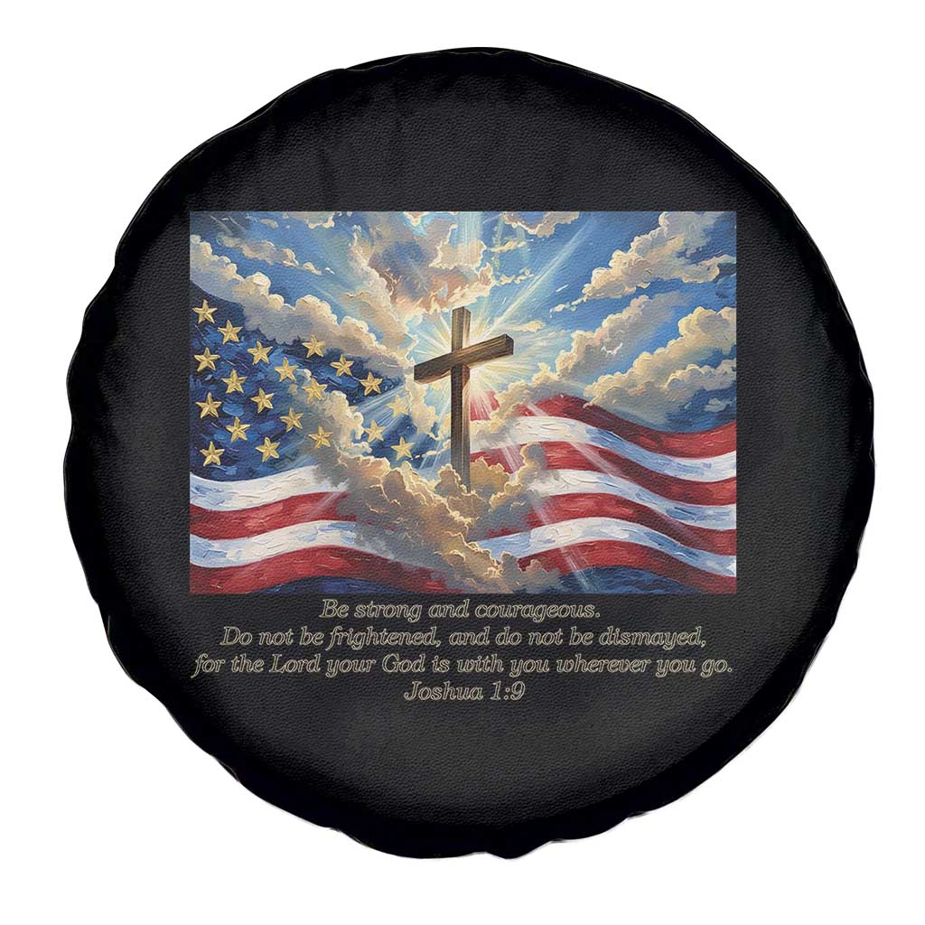 Jesus Christian Spare Tire Cover American Flag Religious Cross Bible Verse Faith Inspirational TS14 Print Your Wear