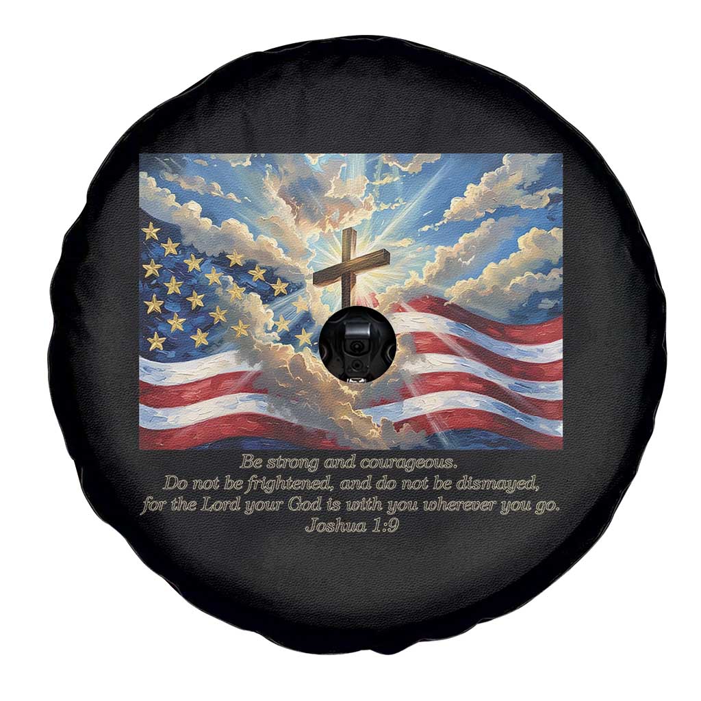 Jesus Christian Spare Tire Cover American Flag Religious Cross Bible Verse Faith Inspirational TS14 Print Your Wear
