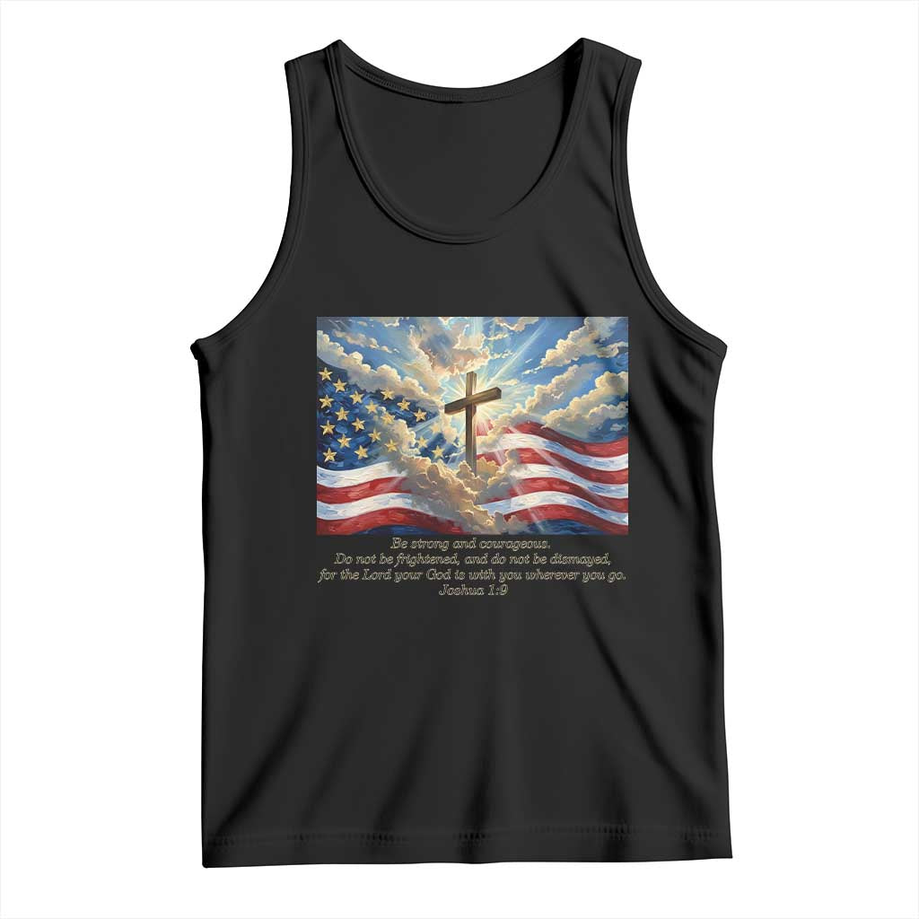 Jesus Christian Tank Top American Flag Religious Cross Bible Verse Faith Inspirational TS14 Black Print Your Wear