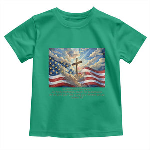 Jesus Christian Toddler T Shirt American Flag Religious Cross Bible Verse Faith Inspirational TS14 Irish Green Print Your Wear