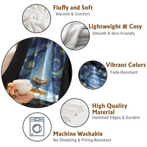 Christian Christmas Throw Blanket Nativity Scene Jeus Baby Starry Night Xmas TS14 Print Your Wear