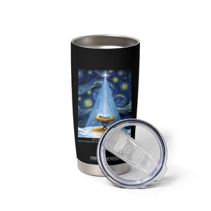 Christian Christmas Tumbler Cup Nativity Scene Jeus Baby Starry Night Xmas TS14 Print Your Wear