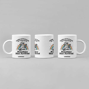Funny Raccoon Rainbow Coffee Mug Your Little Ray Of Sarcastic Sunshine Has Arrived TS14 Print Your Wear