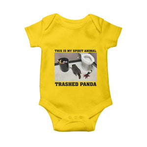 Trashed Panda Baby Onesie My Spirit Animal Funny Drunk Raccoon Meme TS14 Daisy Print Your Wear