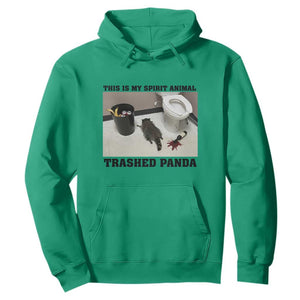 Trashed Panda Hoodie My Spirit Animal Funny Drunk Raccoon Meme TS14 Irish Green Print Your Wear