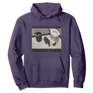 Trashed Panda Hoodie My Spirit Animal Funny Drunk Raccoon Meme TS14 Purple Print Your Wear