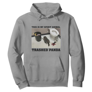 Trashed Panda Hoodie My Spirit Animal Funny Drunk Raccoon Meme TS14 Sport Gray Print Your Wear