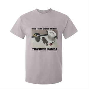 Trashed Panda T Shirt For Kid My Spirit Animal Funny Drunk Raccoon Meme TS14 Ice Gray Print Your Wear