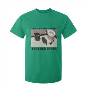 Trashed Panda T Shirt For Kid My Spirit Animal Funny Drunk Raccoon Meme TS14 Irish Green Print Your Wear