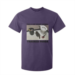 Trashed Panda T Shirt For Kid My Spirit Animal Funny Drunk Raccoon Meme TS14 Purple Print Your Wear