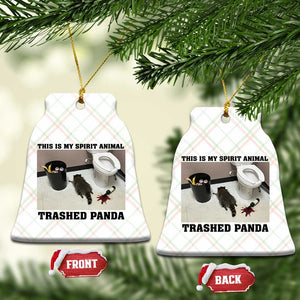Trashed Panda Ceramic Ornament My Spirit Animal Funny Drunk Raccoon Meme TS14 Print Your Wear