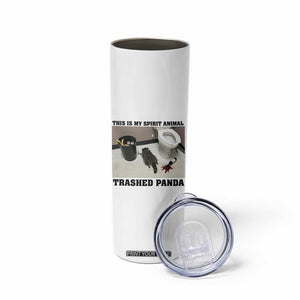 Trashed Panda Skinny Tumbler My Spirit Animal Funny Drunk Raccoon Meme TS14 Print Your Wear
