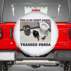 Trashed Panda Spare Tire Cover My Spirit Animal Funny Drunk Raccoon Meme TS14 White Print Your Wear