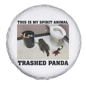 Trashed Panda Spare Tire Cover My Spirit Animal Funny Drunk Raccoon Meme TS14 Print Your Wear