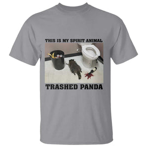 Trashed Panda T Shirt My Spirit Animal Funny Drunk Raccoon Meme TS14 Sport Gray Print Your Wear
