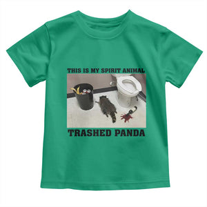 Trashed Panda Toddler T Shirt My Spirit Animal Funny Drunk Raccoon Meme TS14 Irish Green Print Your Wear