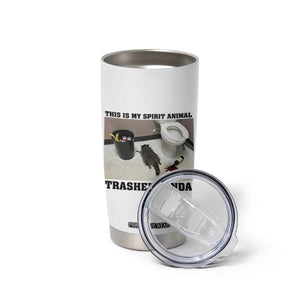 Trashed Panda Tumbler Cup My Spirit Animal Funny Drunk Raccoon Meme TS14 Print Your Wear