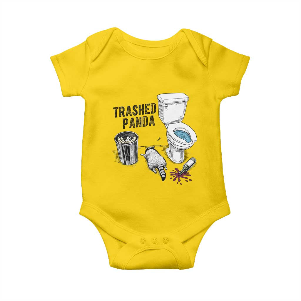 Trashed Panda Baby Onesie Funny Drunk Racoon Meme TS14 Daisy Print Your Wear