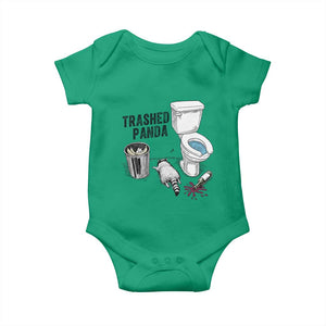 Trashed Panda Baby Onesie Funny Drunk Racoon Meme TS14 Irish Green Print Your Wear