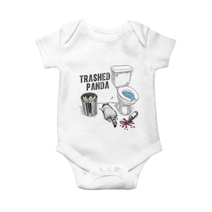 Trashed Panda Baby Onesie Funny Drunk Racoon Meme TS14 White Print Your Wear