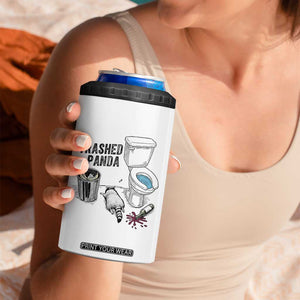 Trashed Panda 4 in 1 Can Cooler Tumbler Funny Drunk Racoon Meme TS14 Print Your Wear