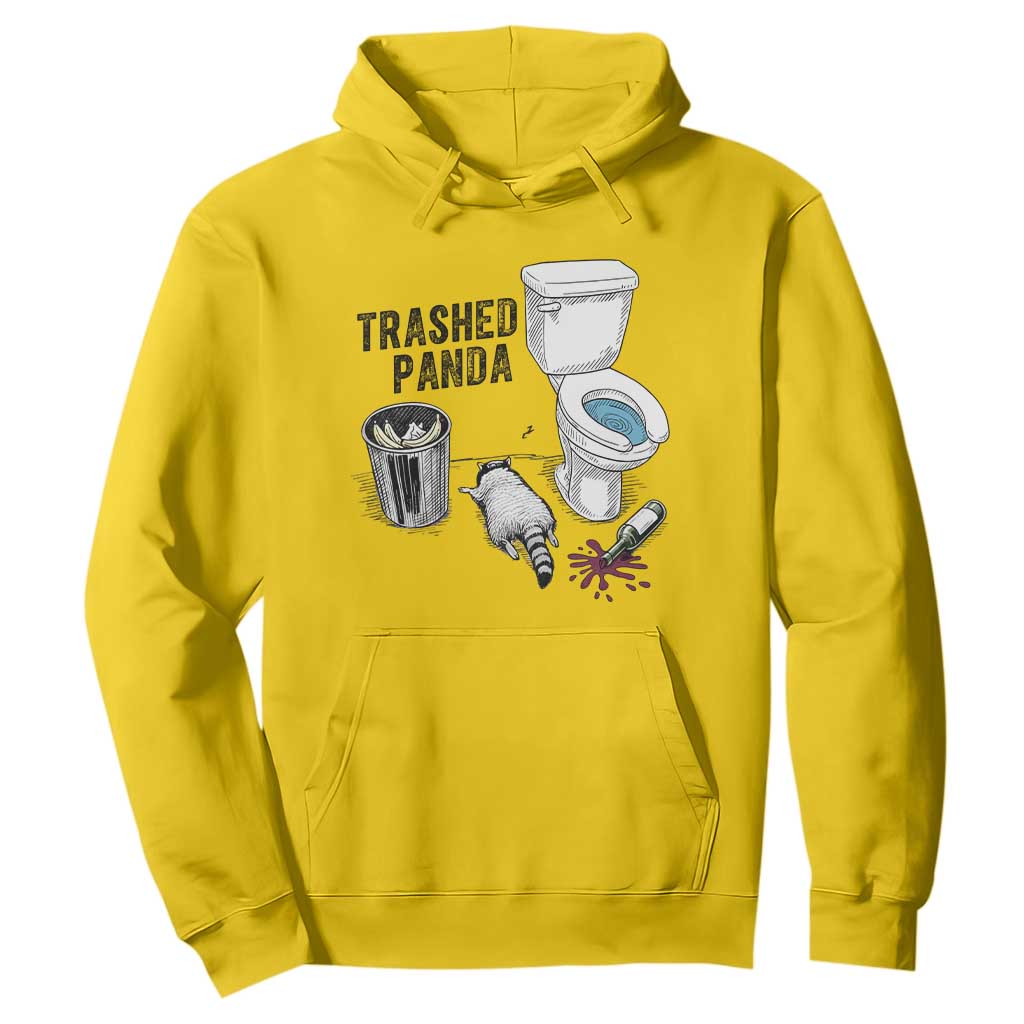 Trashed Panda Hoodie Funny Drunk Racoon Meme TS14 Daisy Print Your Wear
