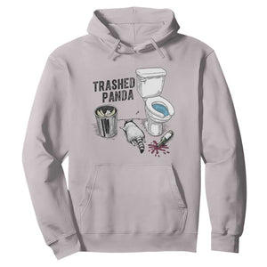 Trashed Panda Hoodie Funny Drunk Racoon Meme TS14 Ice Gray Print Your Wear