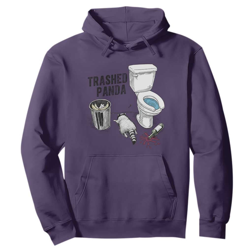 Trashed Panda Hoodie Funny Drunk Racoon Meme TS14 Purple Print Your Wear