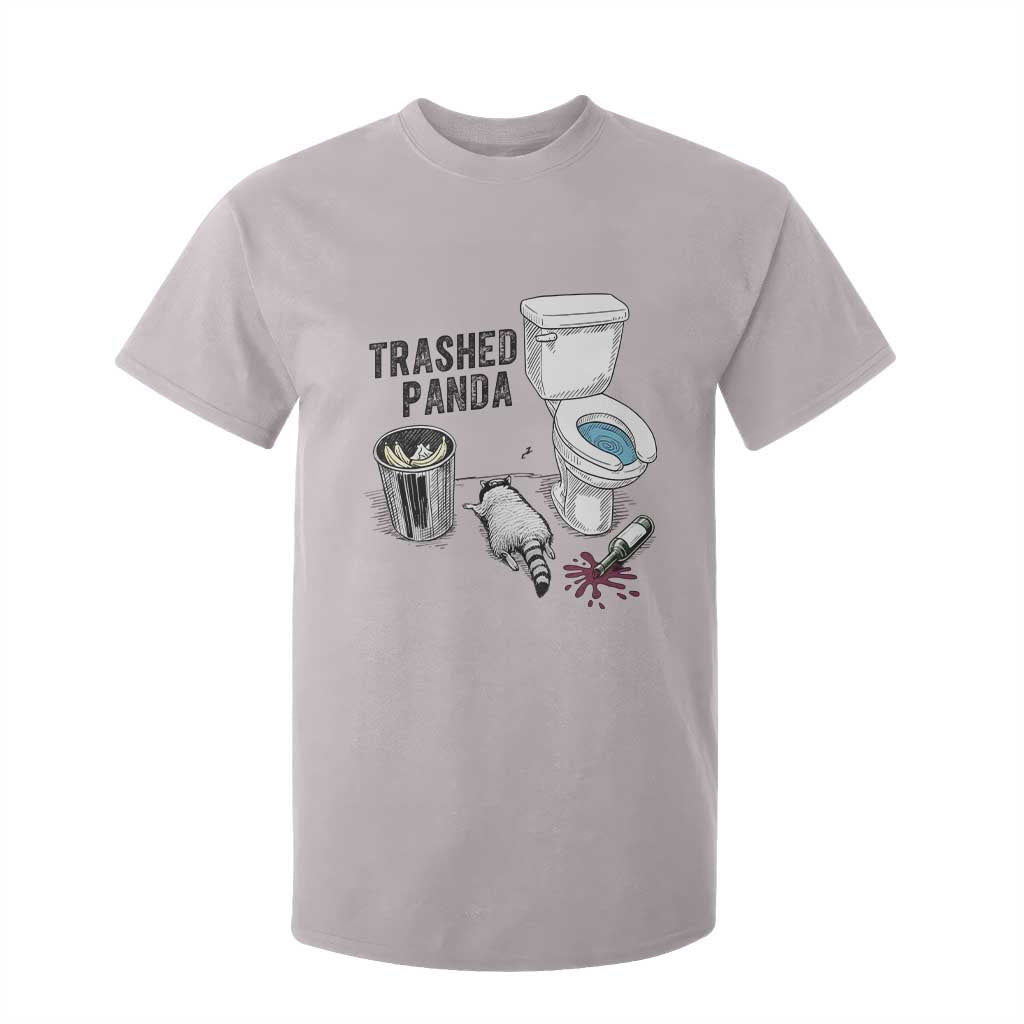 Trashed Panda T Shirt For Kid Funny Drunk Racoon Meme TS14 Ice Gray Print Your Wear