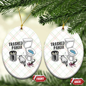 Trashed Panda Ceramic Ornament Funny Drunk Racoon Meme TS14 Print Your Wear