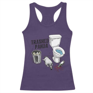 Trashed Panda Racerback Tank Top Funny Drunk Racoon Meme TS14 Purple Print Your Wear