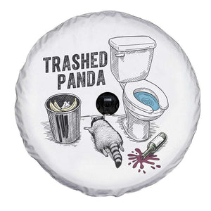 Trashed Panda Spare Tire Cover Funny Drunk Racoon Meme TS14 Print Your Wear