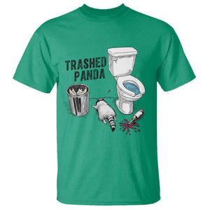 Trashed Panda T Shirt Funny Drunk Racoon Meme TS14 Irish Green Print Your Wear