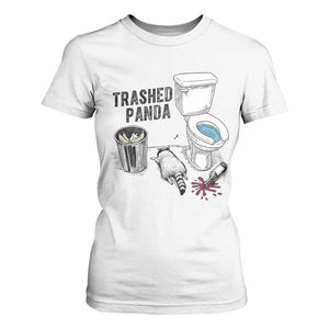 Trashed Panda T Shirt For Women Funny Drunk Racoon Meme TS14 White Print Your Wear
