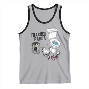 Trashed Panda Tank Top Funny Drunk Racoon Meme TS14 Athletic Heather Black Print Your Wear