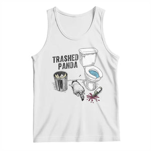 Trashed Panda Tank Top Funny Drunk Racoon Meme TS14 White Print Your Wear