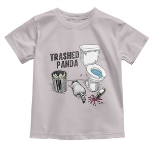 Trashed Panda Toddler T Shirt Funny Drunk Racoon Meme TS14 Ice Gray Print Your Wear