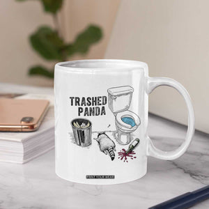 Trashed Panda Coffee Mug Funny Drunk Racoon Meme TS14 Print Your Wear