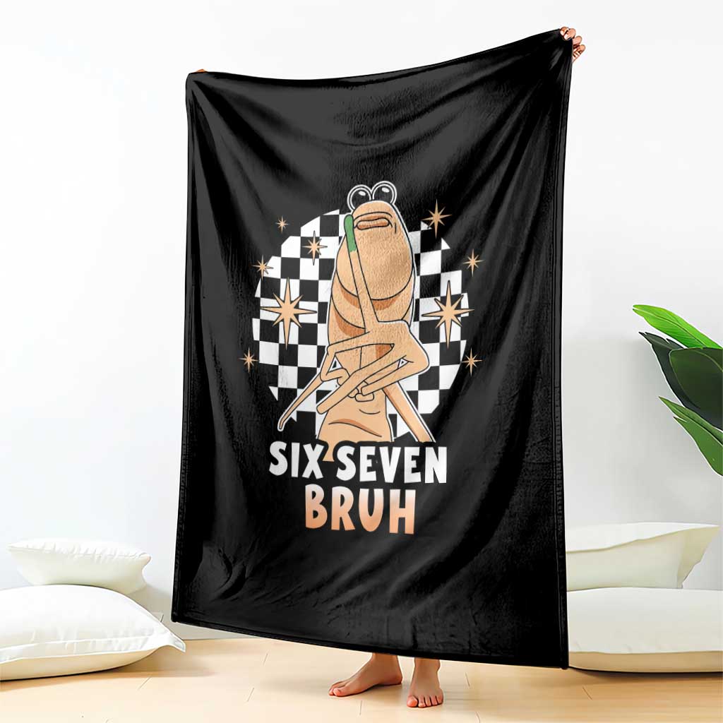 Marcus The Worm Meme Throw Blanket 67 Six Seven Gen Z Humor TS14 Print Your Wear