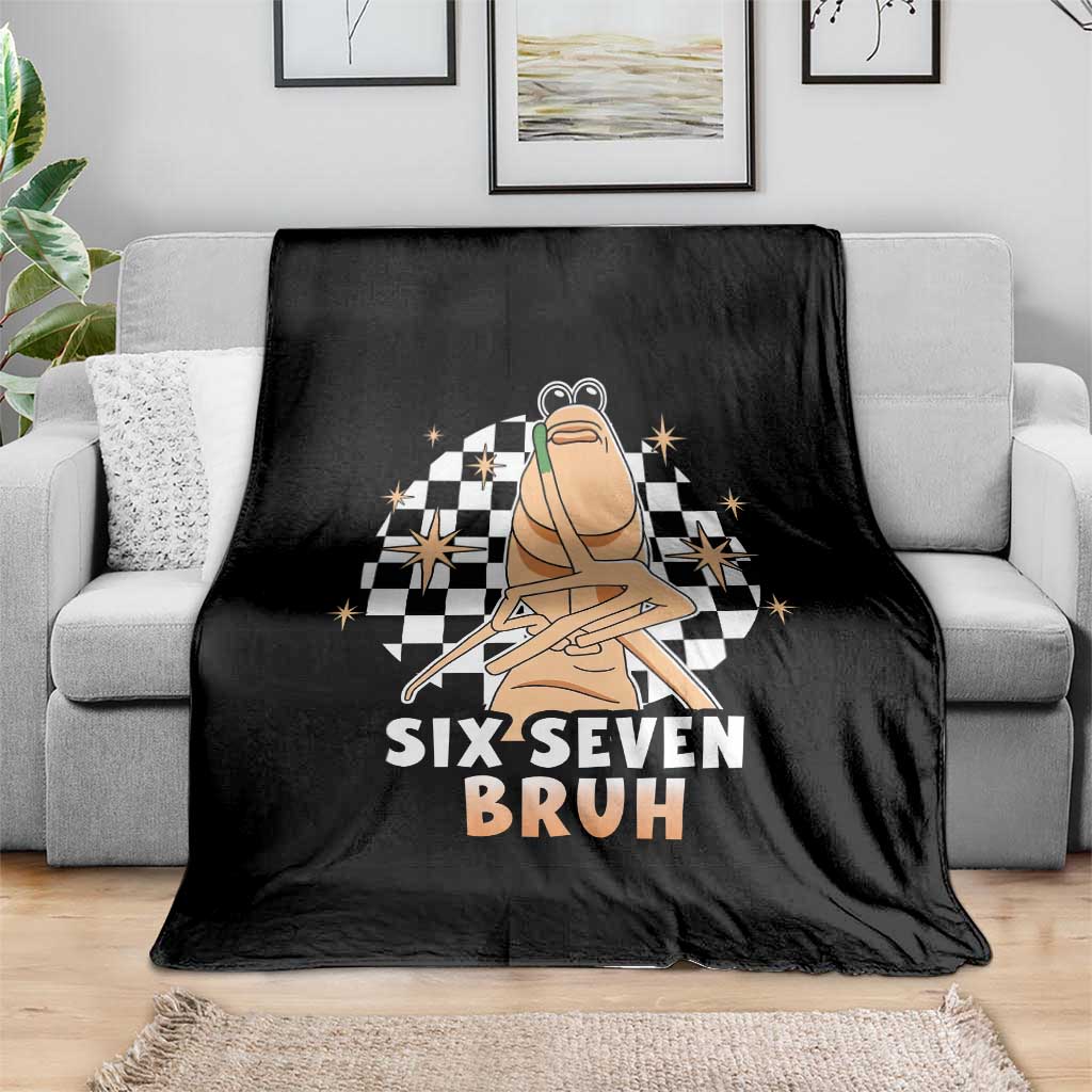 Marcus The Worm Meme Throw Blanket 67 Six Seven Gen Z Humor TS14 Print Your Wear