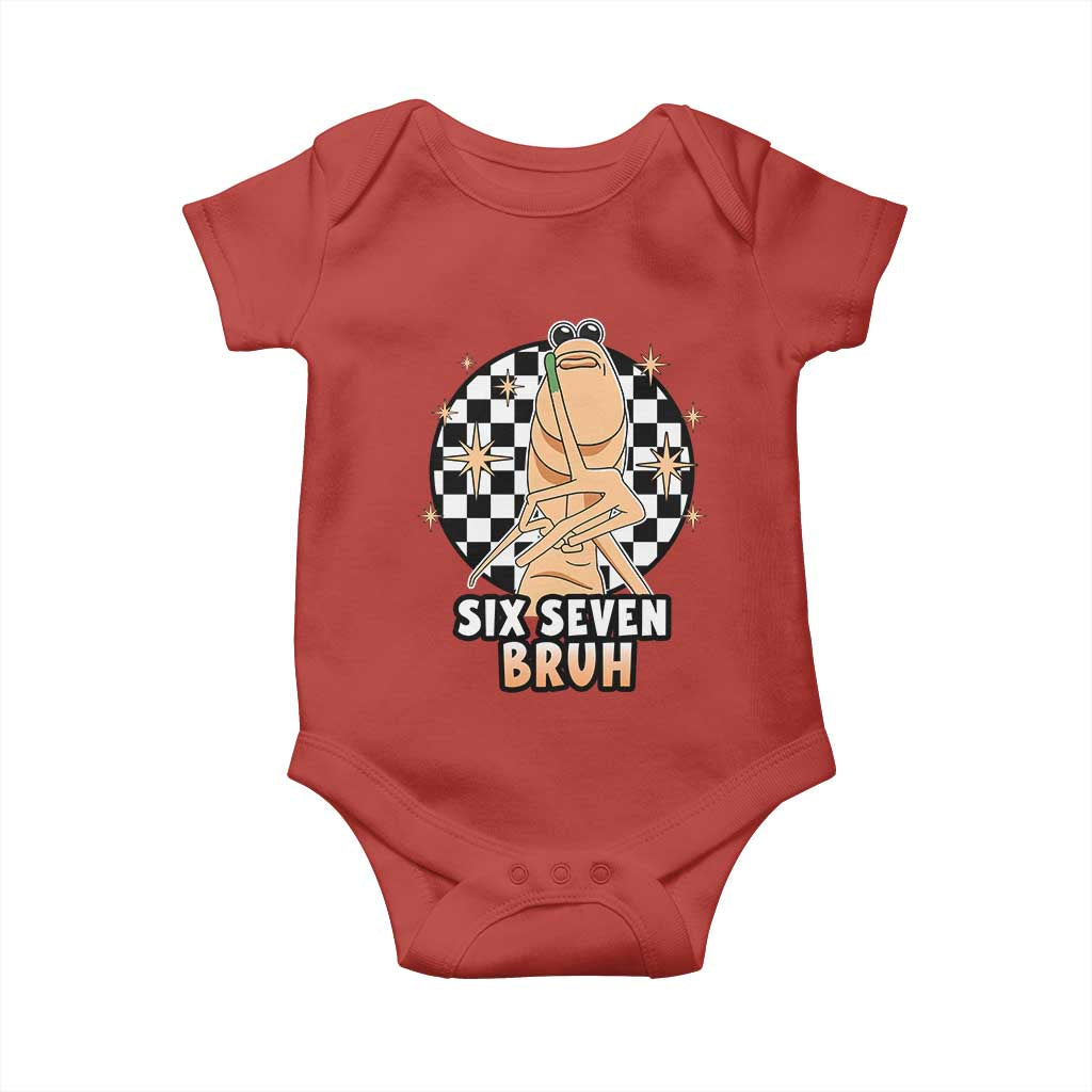 Marcus The Worm Meme Baby Onesie 67 Six Seven Gen Z Humor TS14 Red Print Your Wear