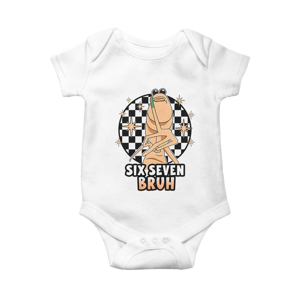Marcus The Worm Meme Baby Onesie 67 Six Seven Gen Z Humor TS14 White Print Your Wear