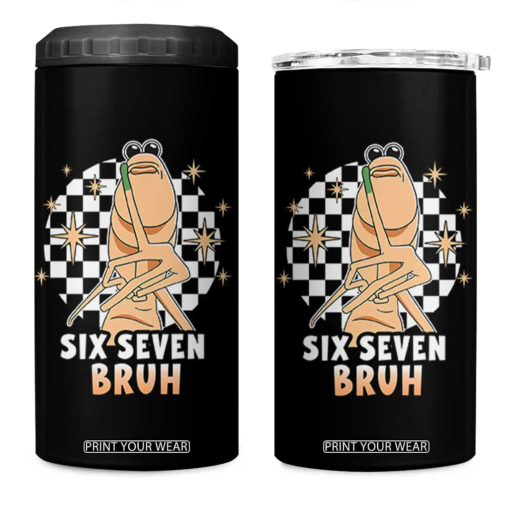 Marcus The Worm Meme 4 in 1 Can Cooler Tumbler 67 Six Seven Gen Z Humor TS14 One Size: 16 oz Black Print Your Wear