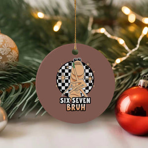 Marcus The Worm Meme Ceramic Ornament 67 Six Seven Gen Z Humor TS14 1pc Mocha Print Your Wear