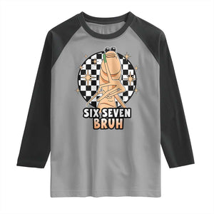 Marcus The Worm Meme Raglan Shirt 67 Six Seven Gen Z Humor TS14 Sport Gray Black Print Your Wear