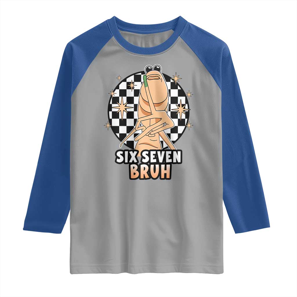 Marcus The Worm Meme Raglan Shirt 67 Six Seven Gen Z Humor TS14 Sport Gray Royal Print Your Wear