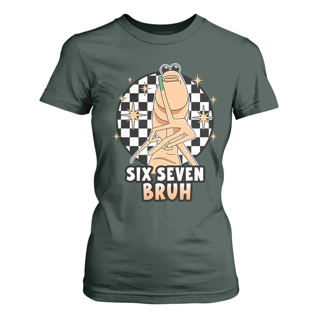 Marcus The Worm Meme T Shirt For Women 67 Six Seven Gen Z Humor TS14 Dark Forest Green Print Your Wear
