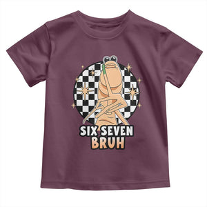 Marcus The Worm Meme Toddler T Shirt 67 Six Seven Gen Z Humor TS14 Maroon Print Your Wear