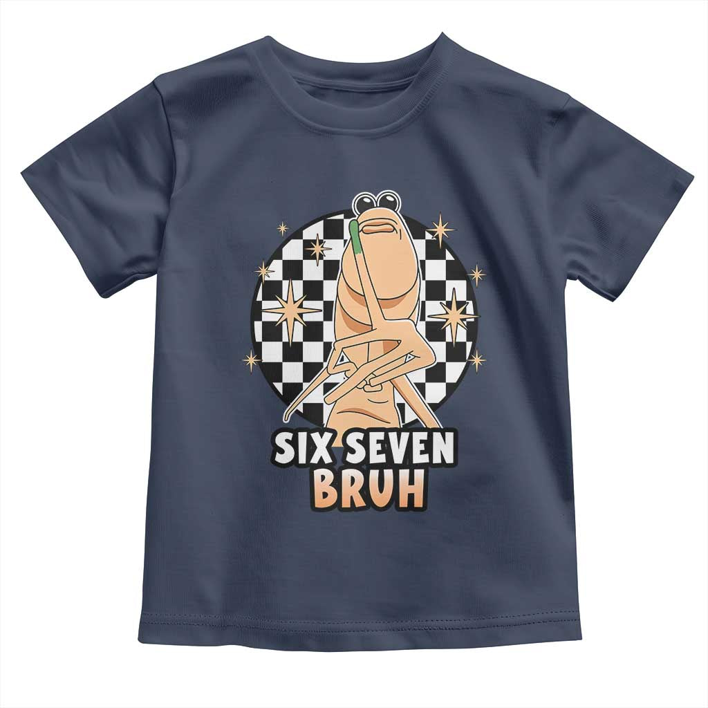 Marcus The Worm Meme Toddler T Shirt 67 Six Seven Gen Z Humor TS14 Navy Print Your Wear