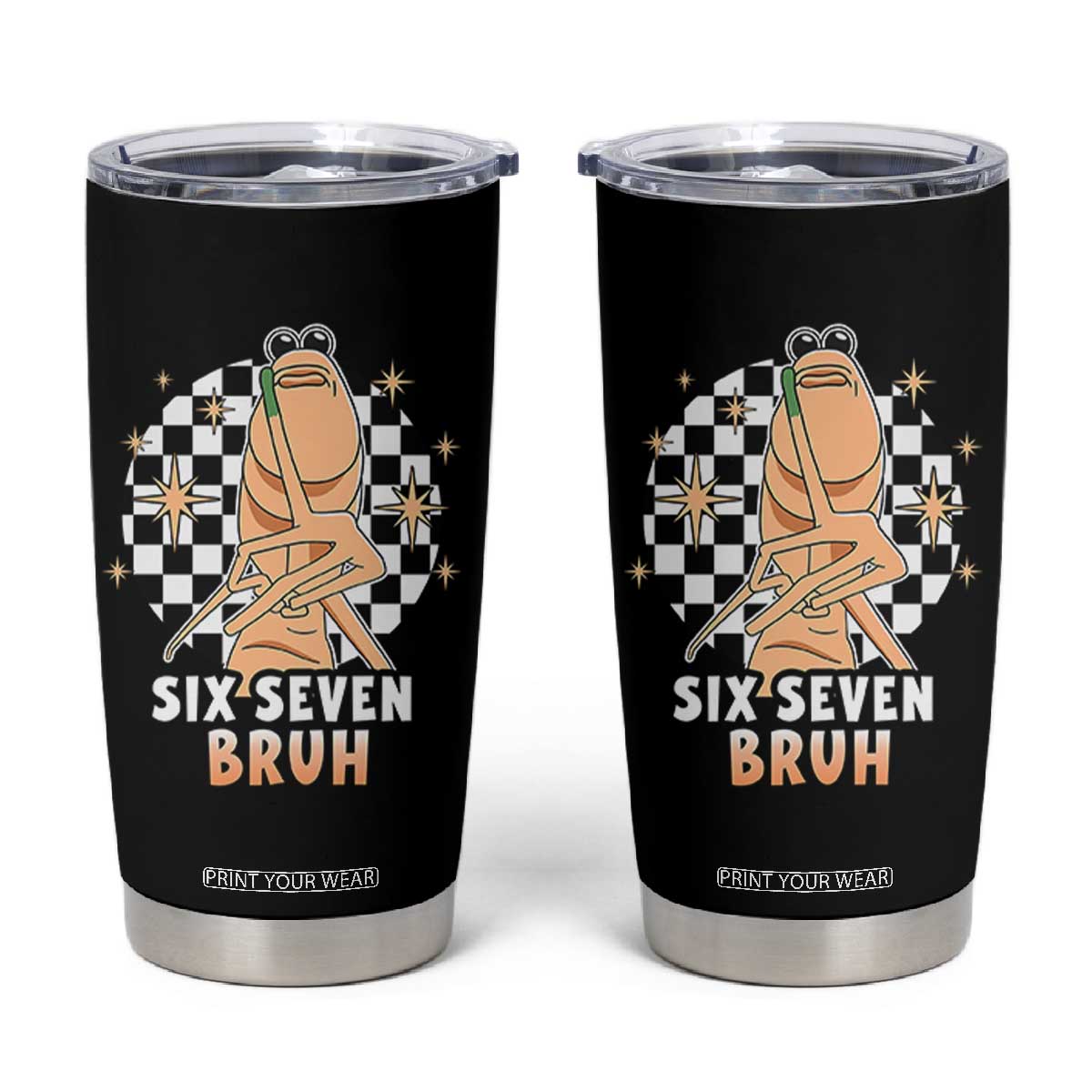 Marcus The Worm Meme Tumbler Cup 67 Six Seven Gen Z Humor TS14 Black Print Your Wear